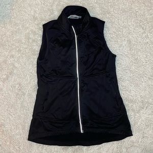 Athleta Black Zip Up Vest